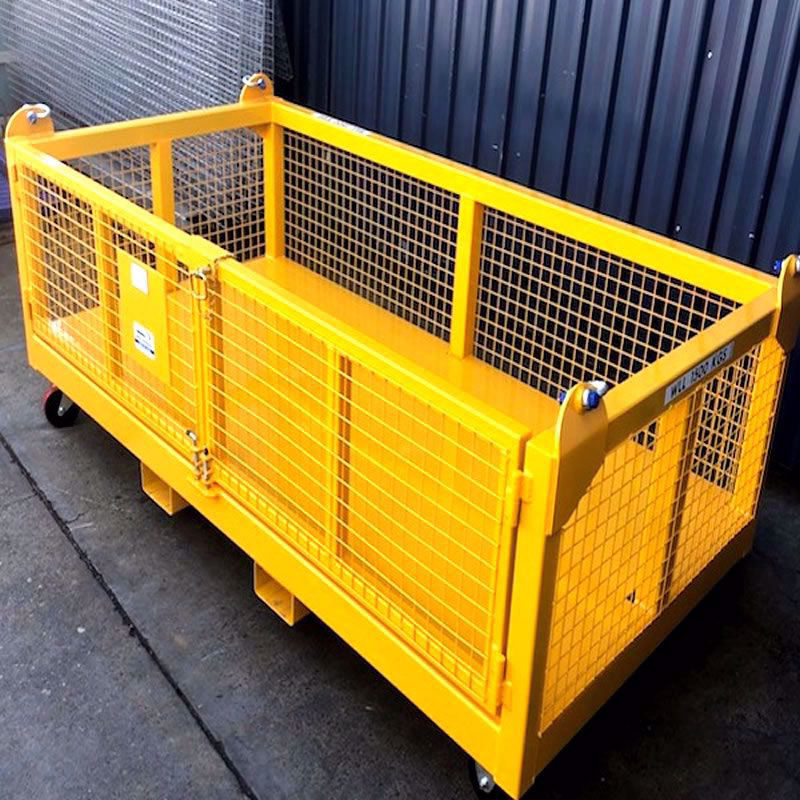 Double Pallet Goods Cage 1500kg Australian Made Equipment Warehouse