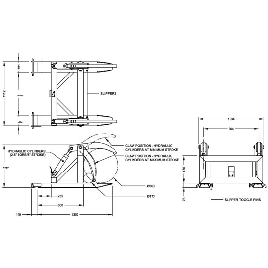 Forklift Grab Attachment, Grab Attachments, Forklift Attachments
