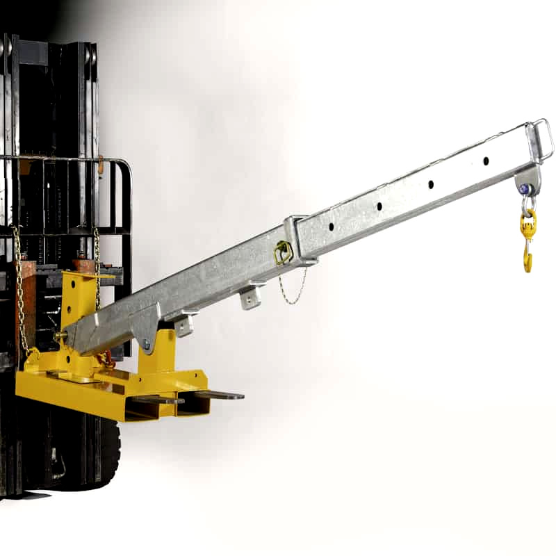 Adjustable Forklift Jib Attachment 2000kg Australian Made Equipment