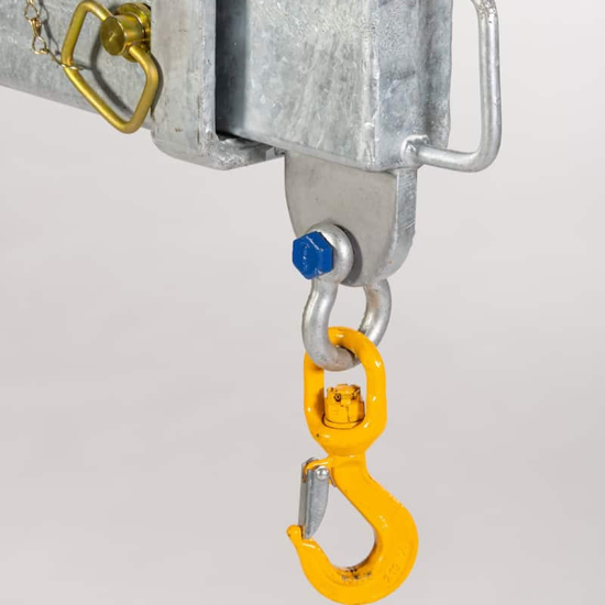 Adjustable Forklift Jib Attachment 2000kg Australian Made Equipment