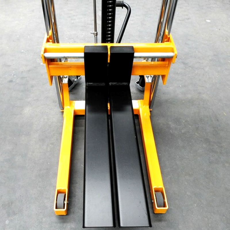 Manual Platform Stacker 1900mm lift height with Adjustable Forks 400Kg ...
