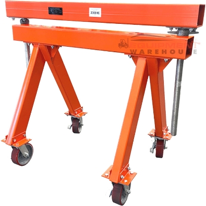 Picture of Heavy Duty Trestle Rated 2000kg 1200mm Adjustable to 1700mm Height with Castors