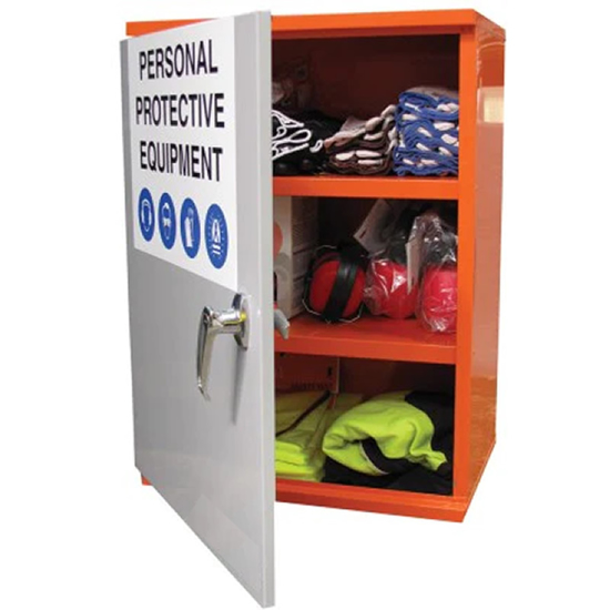 PPE Storage Cabinet Small Single Door with 3 x Shelves