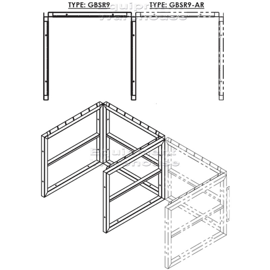 Gas Cylinder Storage Rack Add-on Module - 900x900