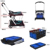 Picture of 2 Tier Folding Trolley with 1 Collapsible Basket - 90kg