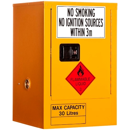 Picture of 30L Flammable Goods Cabinet - 1 Door 1 Shelf
