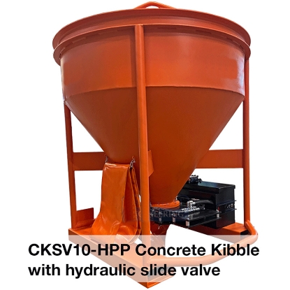 Picture of Concrete Kibble Hydraulic Slide Valve - Volume Capacity 1.0 cubic metres